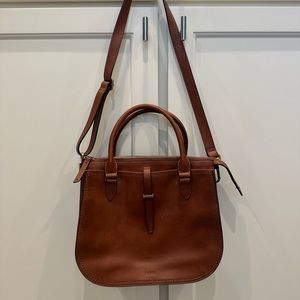 Fossil leather crossbody handbag